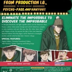 FUNIMATION/CRUNCHYROLL Case File No221 Kabukicho Season 1 Part 1 Blu-ray -Aniplex USA Shop 704400102622 anime case file n221 kabukicho season 1 part 1 blu ray back