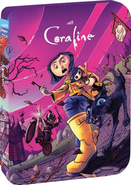 SHOUT FACTORY Coraline Limited Edition Steelbook 4K HDR/2K Blu-ray 1 SHOUT FACTORY Coraline Limited Edition Steelbook 4K HDR/2K Blu-ray